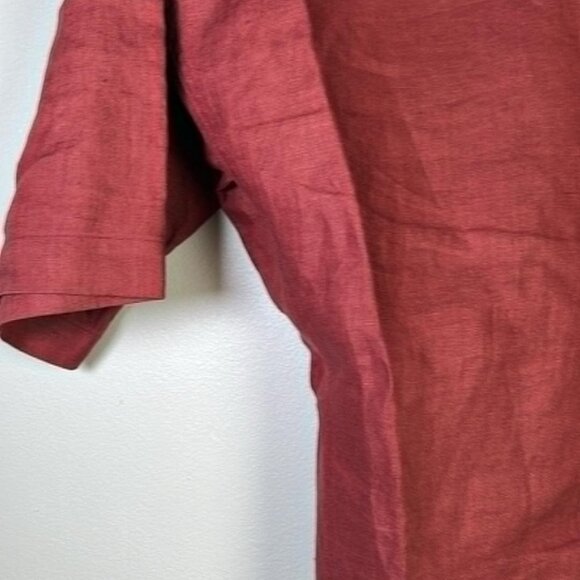 Vintage Linen Short Sleeve Womans LG Top Moods by Krizia 90s Y2K Vibes - Picture 7 of 8